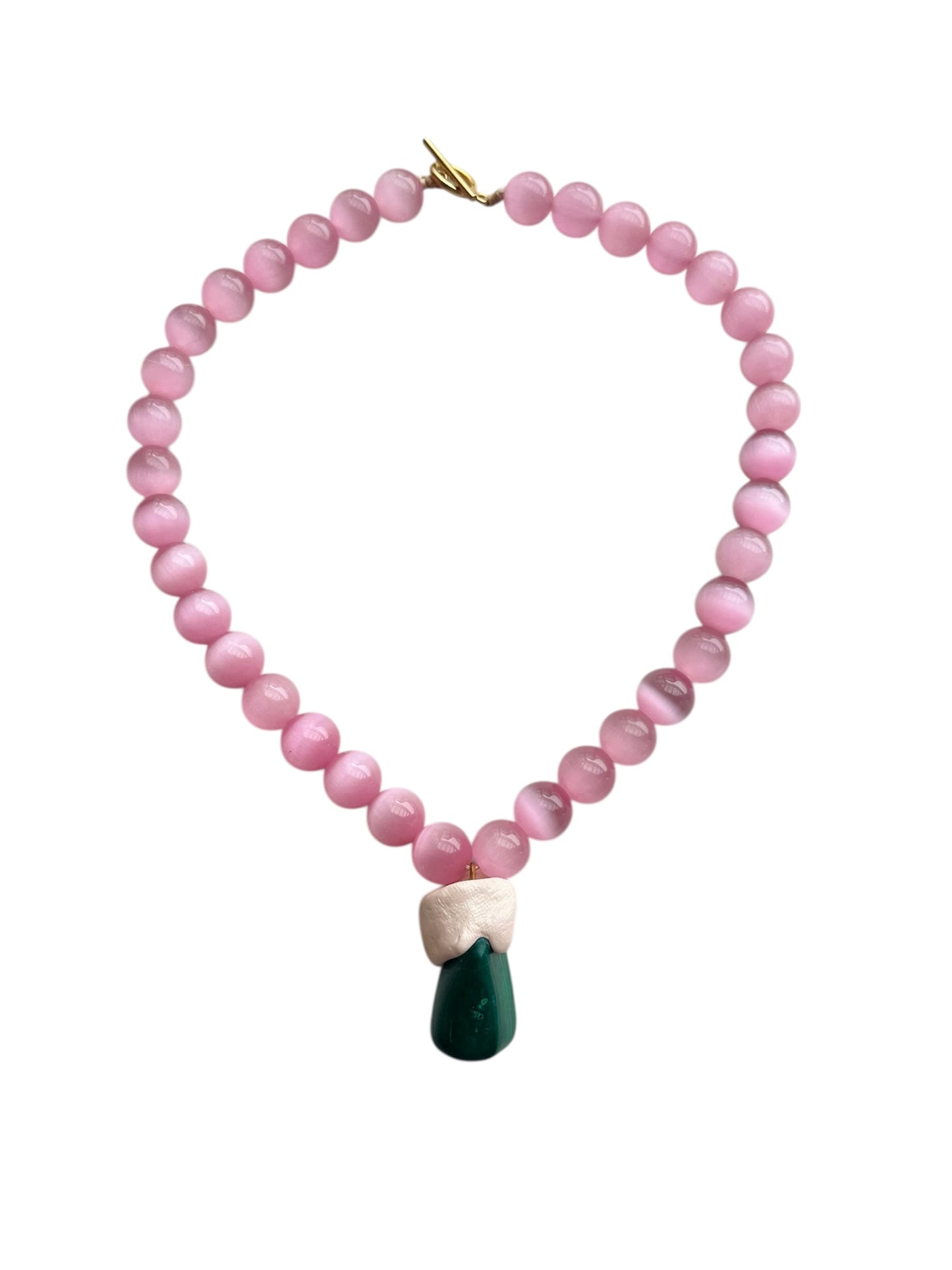 Malachit ásvány nyaklánc