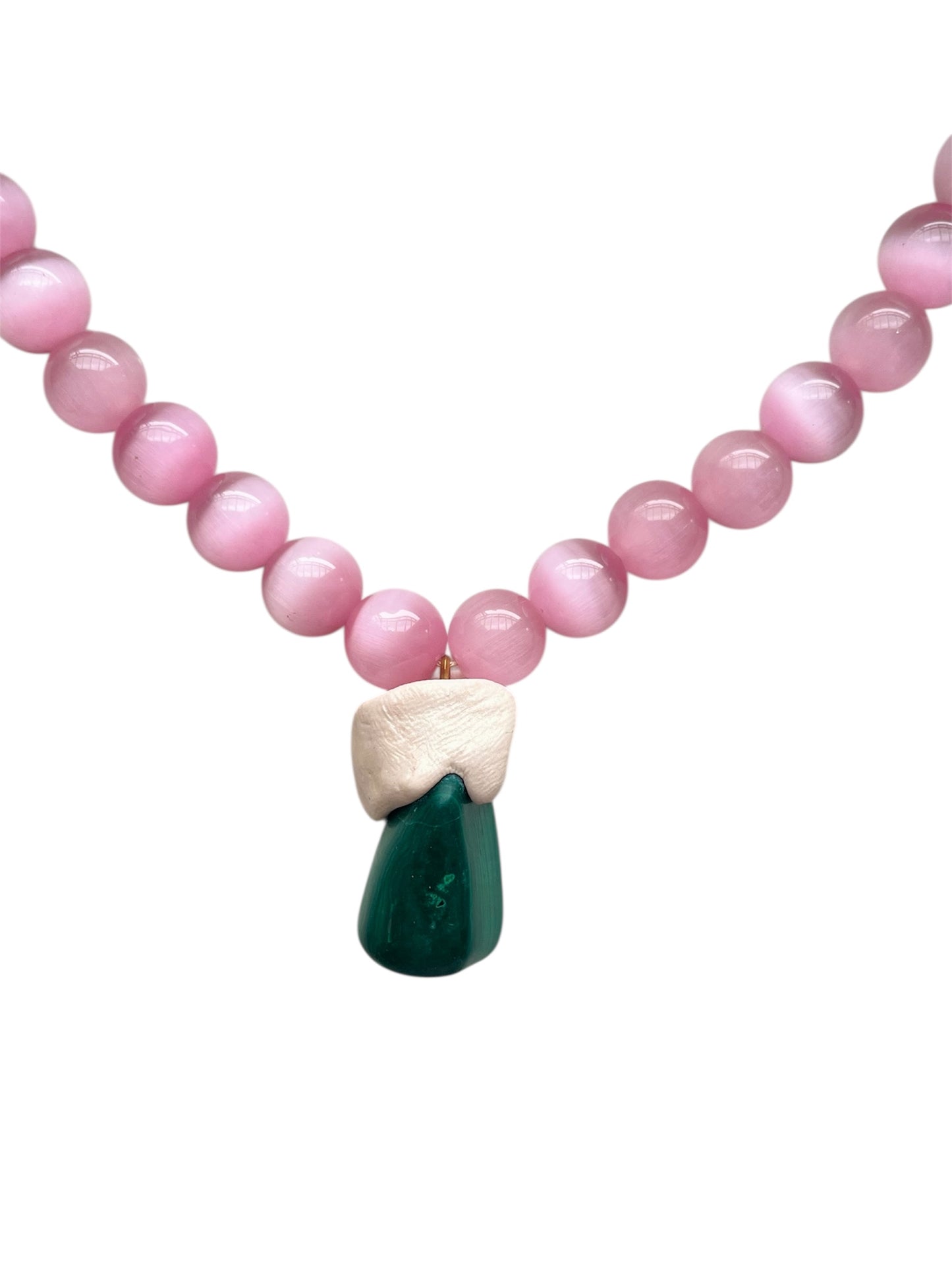 Malachit ásvány nyaklánc