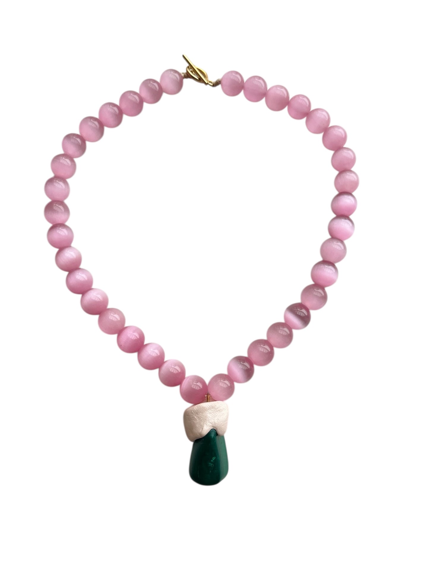 Malachit ásvány nyaklánc