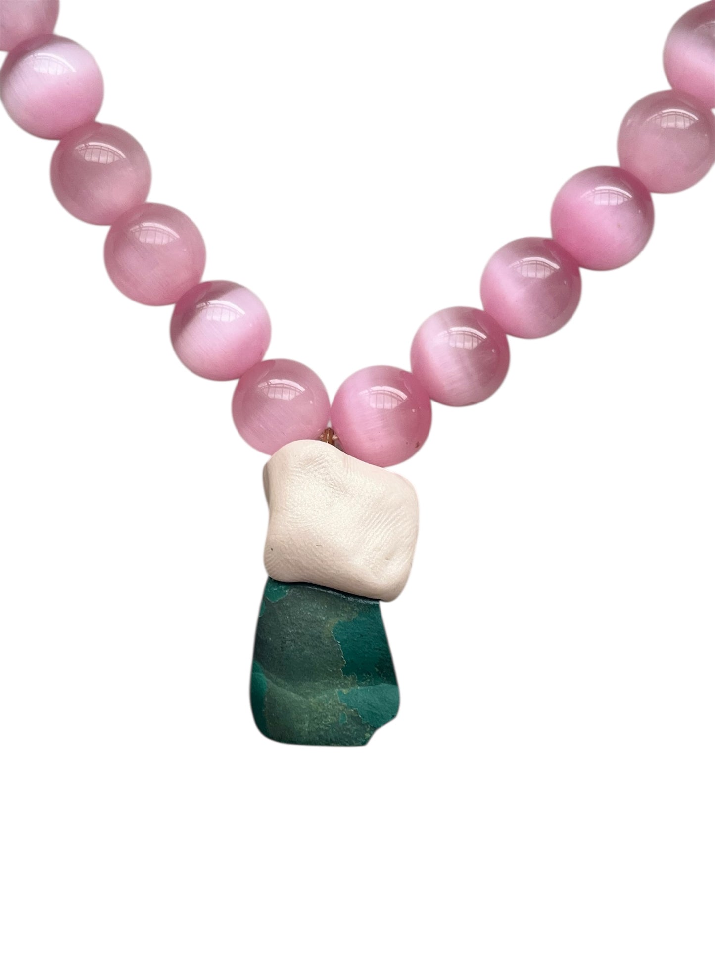 Malachit ásvány nyaklánc